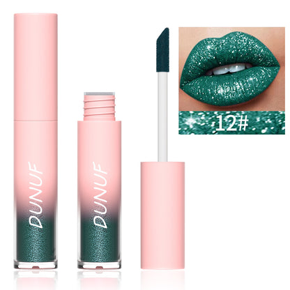 DUNUF 18 Color Diamond Lipstick Lip Gloss