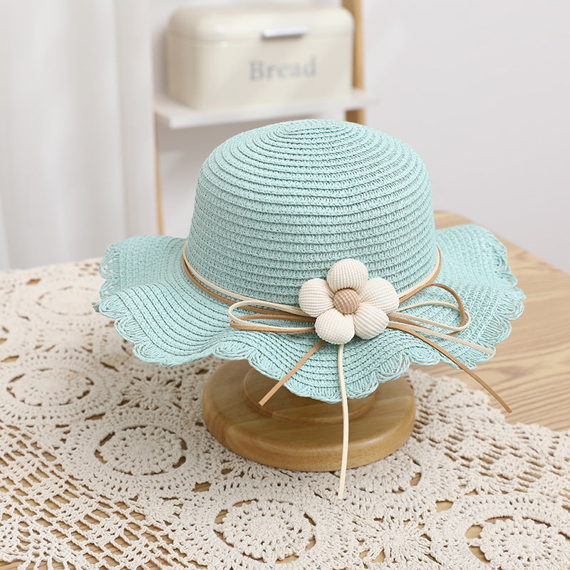 Girls' Sun-proof Sun Straw Hat Bag