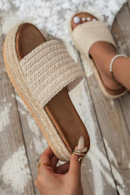 Women's Hemp Rope Sandals With Muffin Bottom
