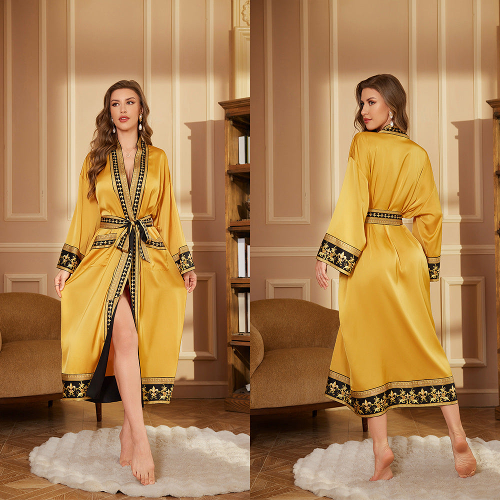 Long Robe Bathrobe Luxury Bathrobe