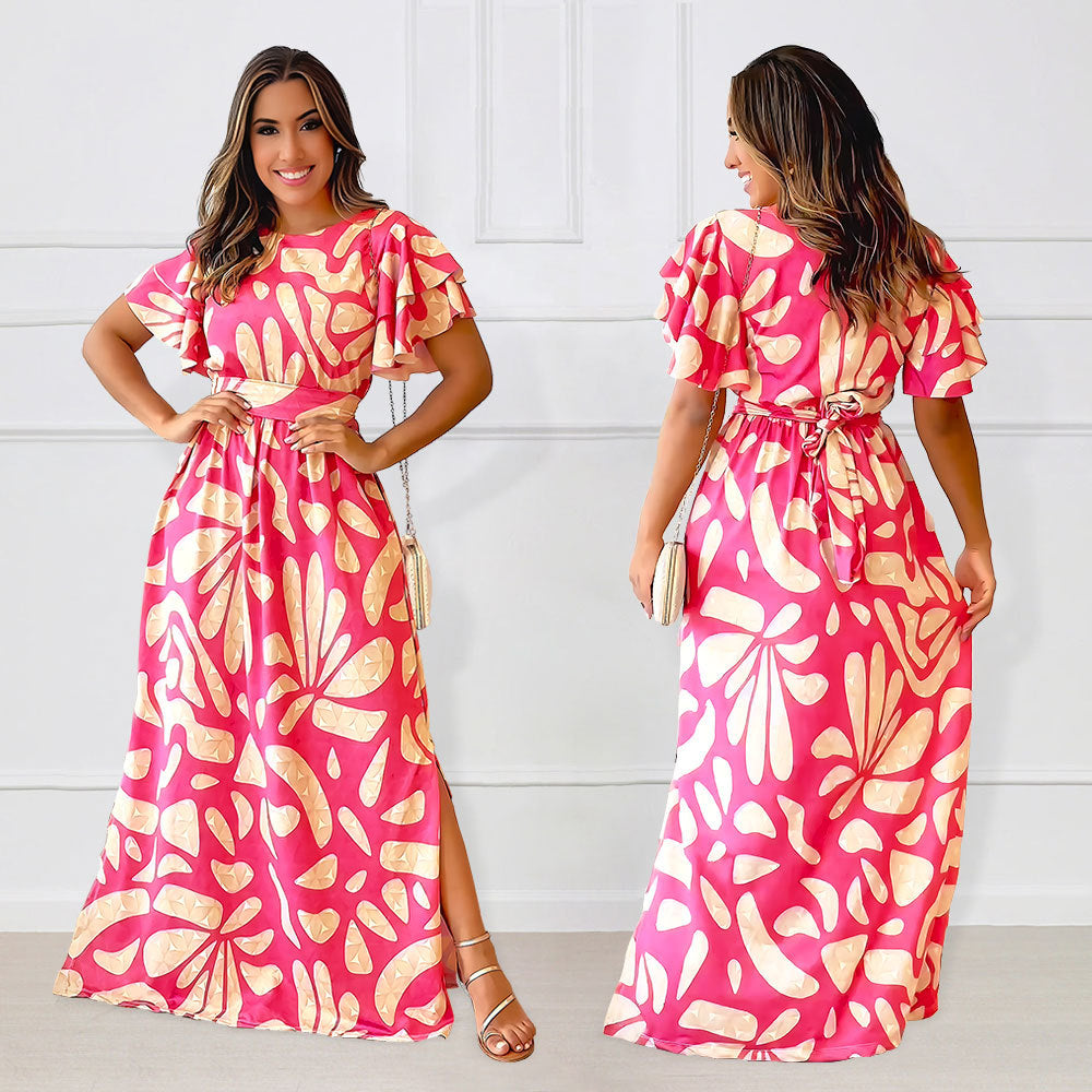 Temperament Leisure Spring And Summer Women's Clothing Long Dress