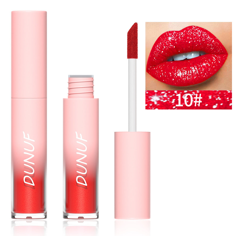 DUNUF 18 Color Diamond Lipstick Lip Gloss
