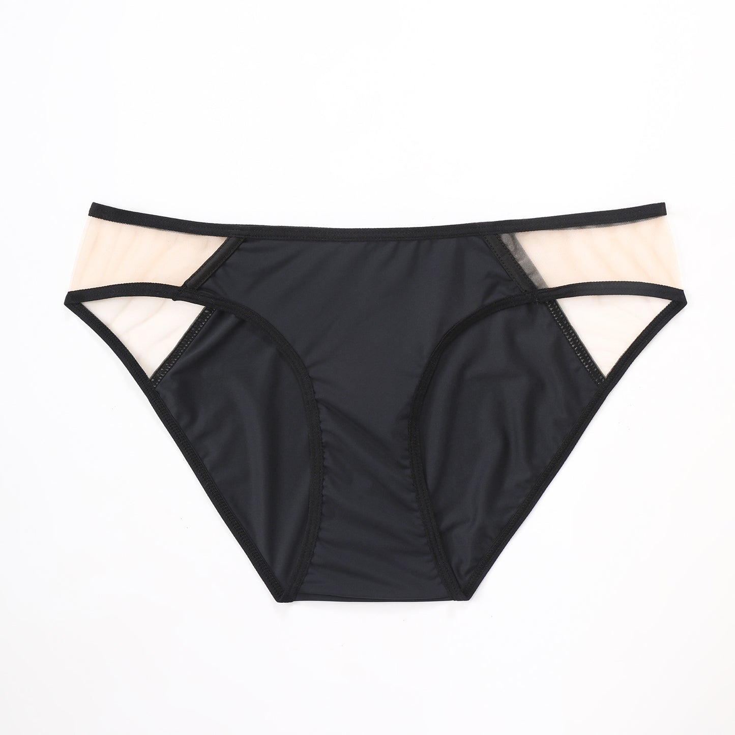 Glossy Mesh Hollow French Underwear Women