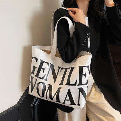 Tyvek Casual Cool Letter Printing Large Capacity Totes