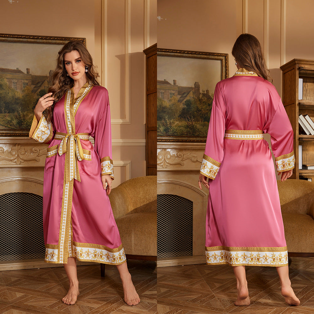 Long Robe Bathrobe Luxury Bathrobe