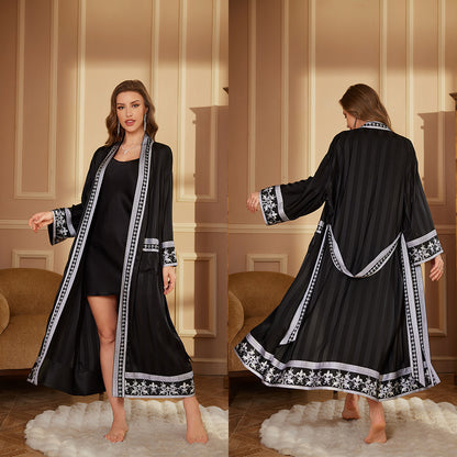 Long Robe Bathrobe Luxury Bathrobe