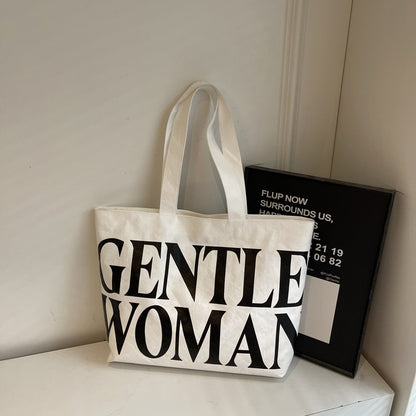 Tyvek Casual Cool Letter Printing Large Capacity Totes