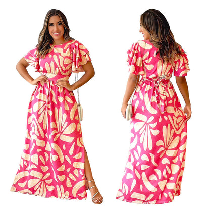 Temperament Leisure Spring And Summer Women's Clothing Long Dress