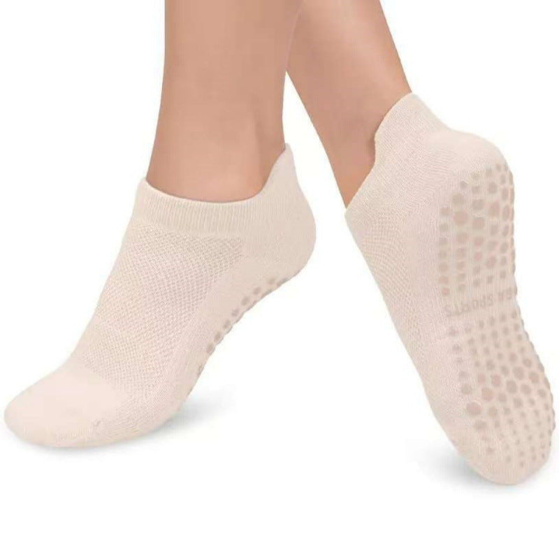 Boneless Mesh Athletic Socks Non-slip Silicone Indoor