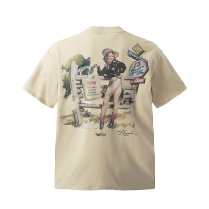 Fashion Men's Loose Leisure All-matching Top