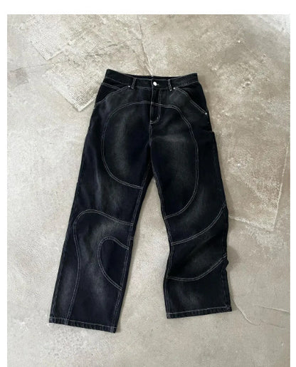 Men's Simple Street Hip Hop Straight Jeans