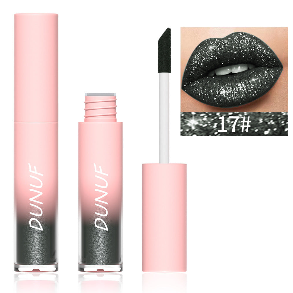 DUNUF 18 Color Diamond Lipstick Lip Gloss