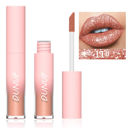 DUNUF 18 Color Diamond Lipstick Lip Gloss