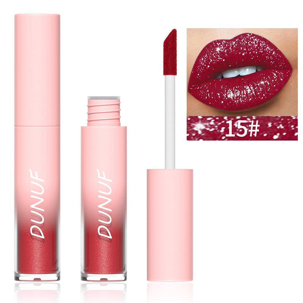 DUNUF 18 Color Diamond Lipstick Lip Gloss