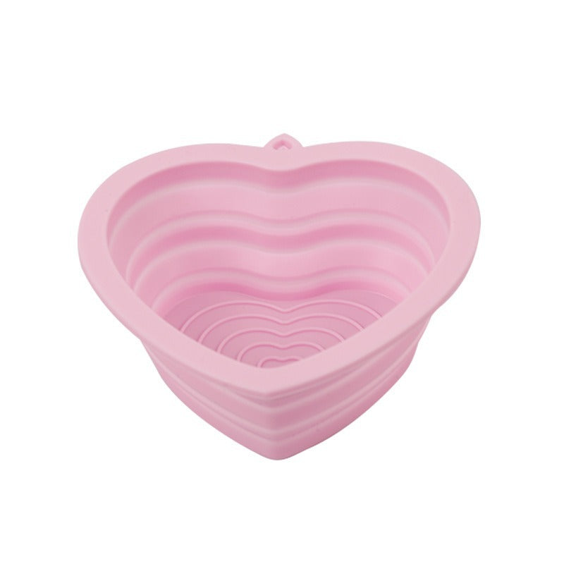 Folding Silicone Solid Color Beauty Tools Pad For Washing Brush