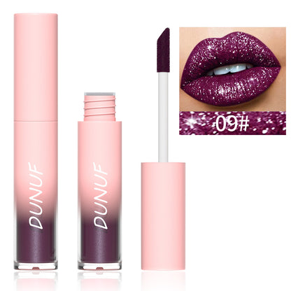 DUNUF 18 Color Diamond Lipstick Lip Gloss