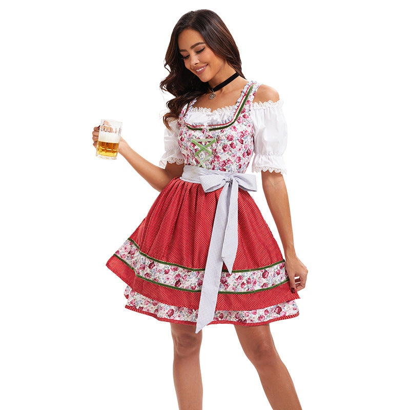 Fashion Personality Halloween Maid Uniform Suit