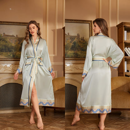 Long Robe Bathrobe Luxury Bathrobe