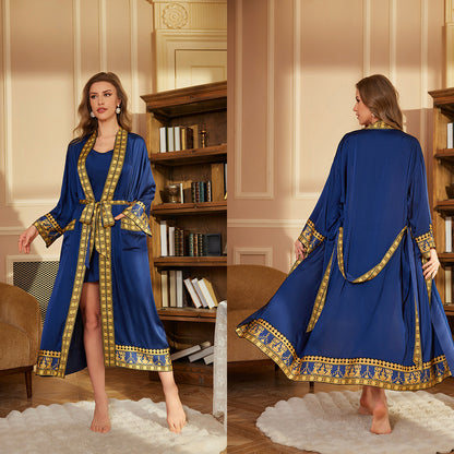Long Robe Bathrobe Luxury Bathrobe