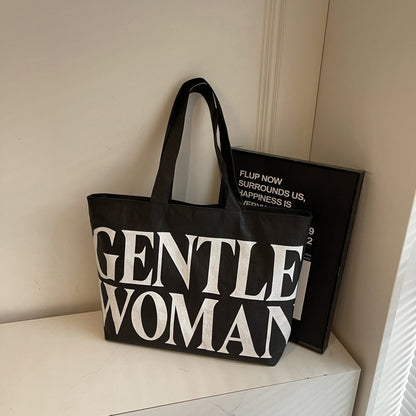 Tyvek Casual Cool Letter Printing Large Capacity Totes