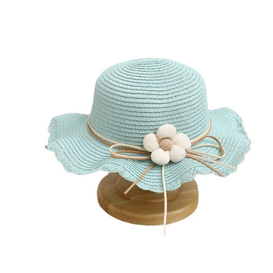 Girls' Sun-proof Sun Straw Hat Bag