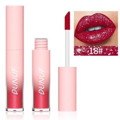 DUNUF 18 Color Diamond Lipstick Lip Gloss