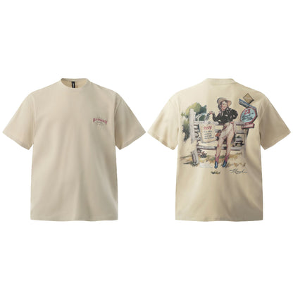 Fashion Men's Loose Leisure All-matching Top