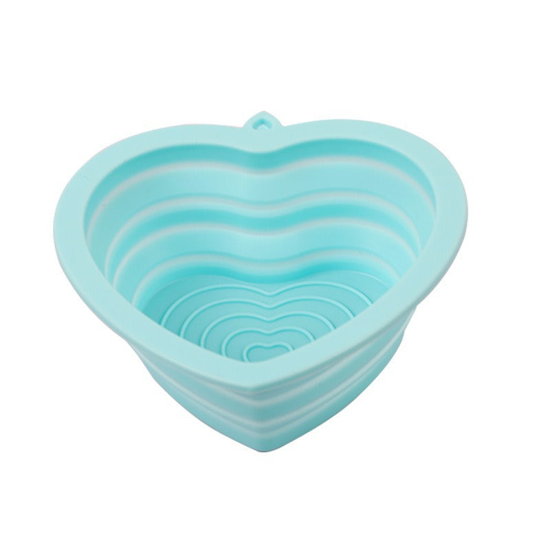 Folding Silicone Solid Color Beauty Tools Pad For Washing Brush