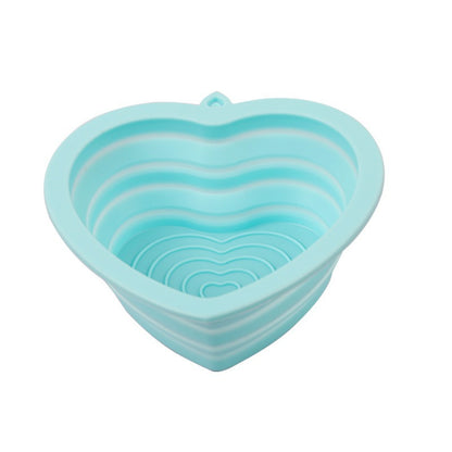 Folding Silicone Solid Color Beauty Tools Pad For Washing Brush