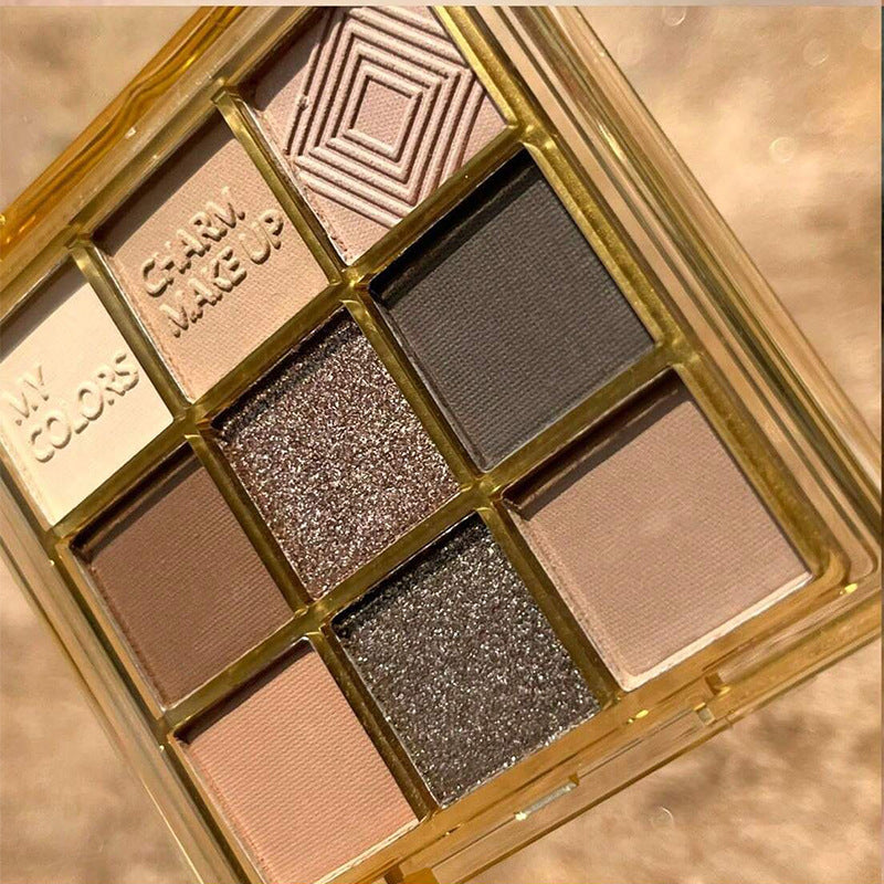 Nine Colors Eye Shadow Plate Pure Desire Oatmeal Milk Tea Color