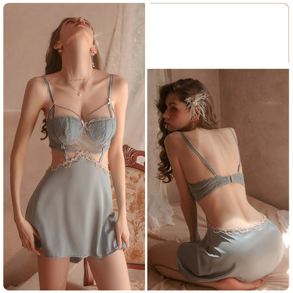Backless Lace See-Through Pajama Breast Pad