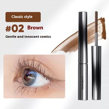 Small Steel Tube Mascara Waterproof Long Curling Not Smudge Female Lower Eyelash Base Metal Styling Liquid