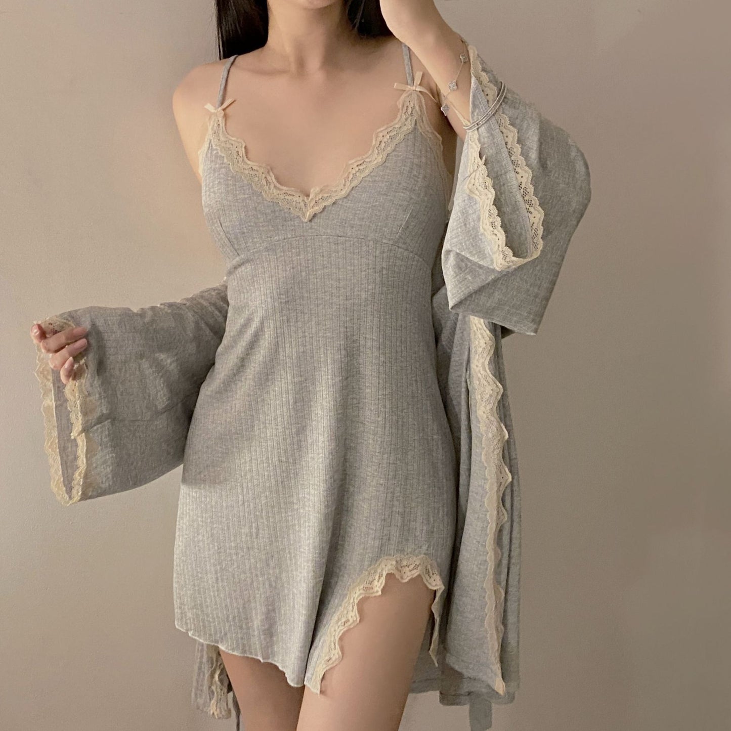 Women's Lace Versatile Modal Pajama Set