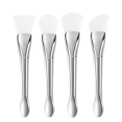 Multifunctional Beauty Makeup Brush Silver Rod Ultra-thin Flat Head