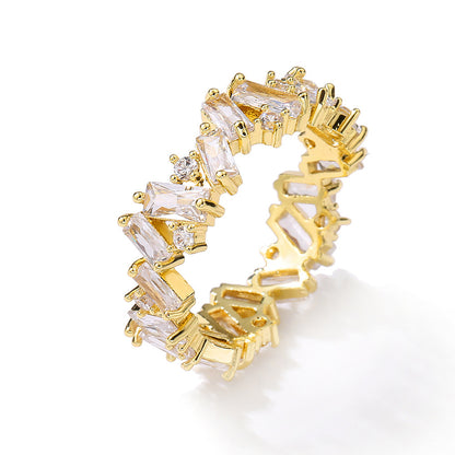 New Emerald Zircon Ring For Women