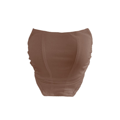 Sexy Backless Retro Tube Top Short Type