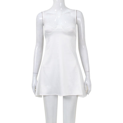 Women's Low-cut Short Lace Stitching Hot Girl