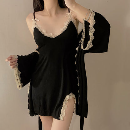 Women's Lace Versatile Modal Pajama Set