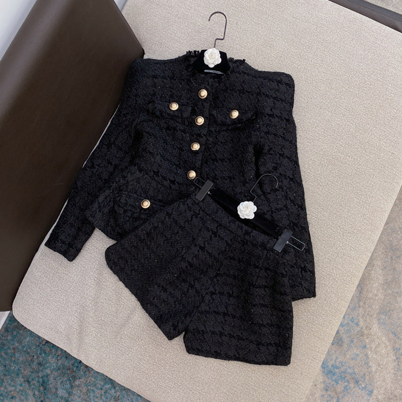 Tweed Jacket Jacket Shorts Suit Two-piece Suit