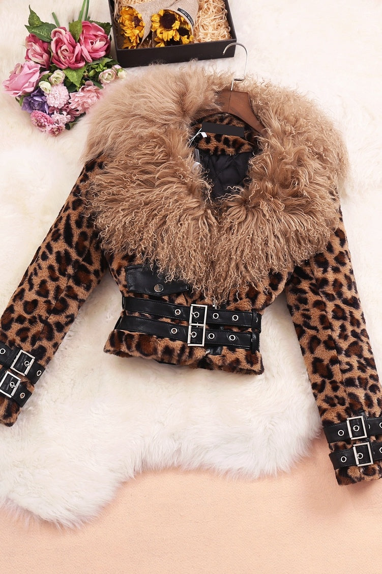 Short Cotton With Jacket And Leather Waist