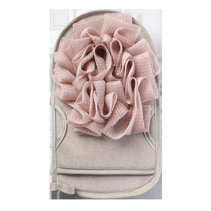 Household Double Sided Bath Towel Gloves