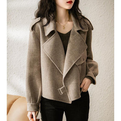Woolen Suit Women's British Style Autumn And Winter Small Loose-fitting Short Coat