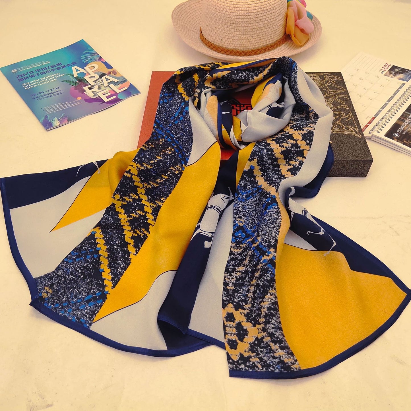 Women's Silk Scarf Shawl Sunscreen Scarf