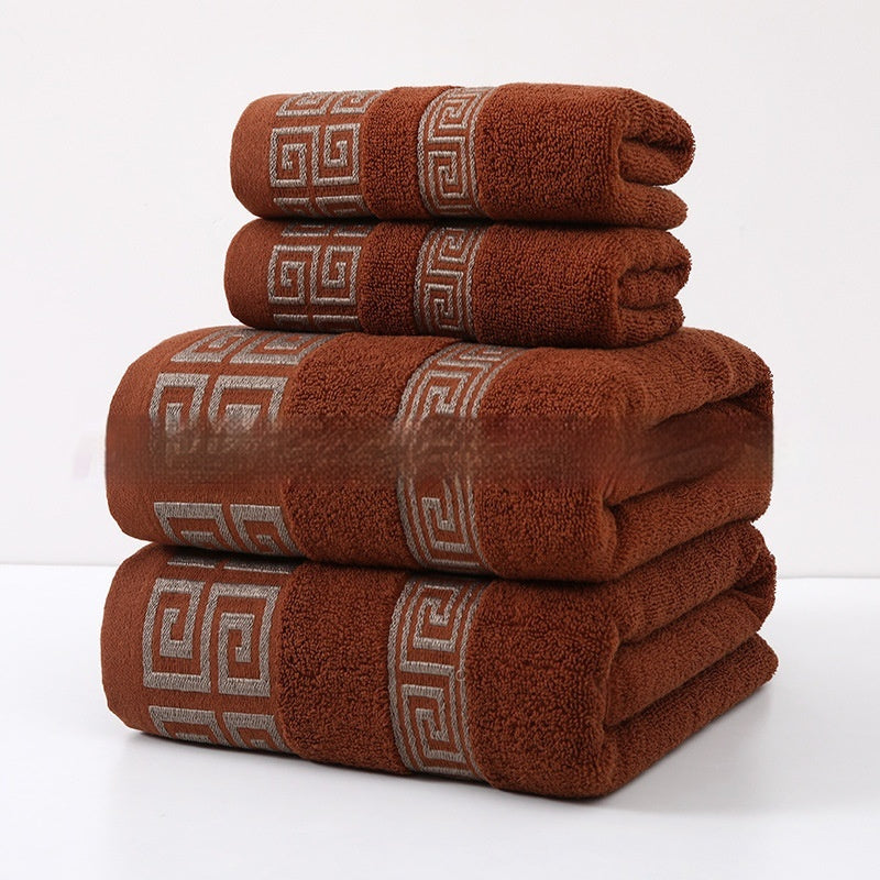 Wide Satin Jacquard Beach Cotton Bath Towel