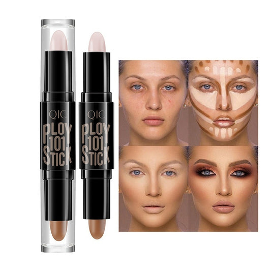 Long Lasting Fadeless Makeup Double-headed Highlight Concealer Contour Stick