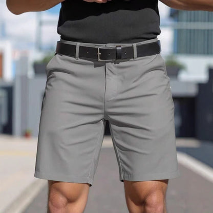 Men's Solid Color Shorts Men's Business Sports Fifth Pants