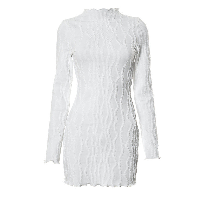 Slim Fit Base Ride Versatile Long Sleeve Dress