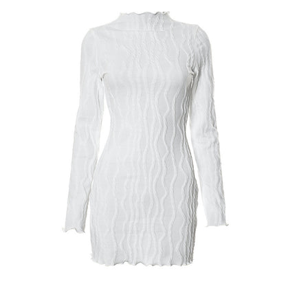 Slim Fit Base Ride Versatile Long Sleeve Dress