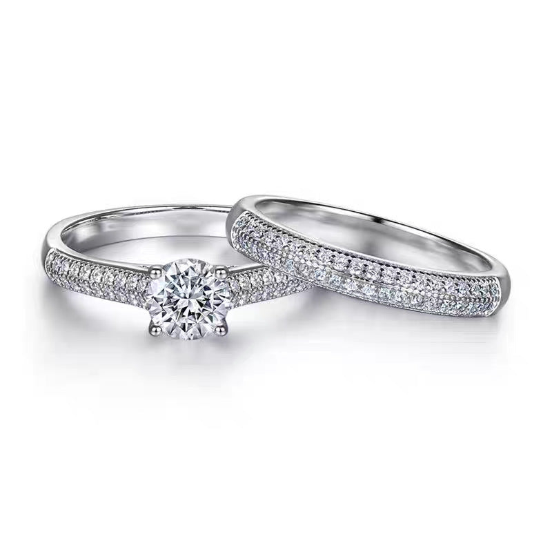 Women's Full-Diamond Stacked Ring