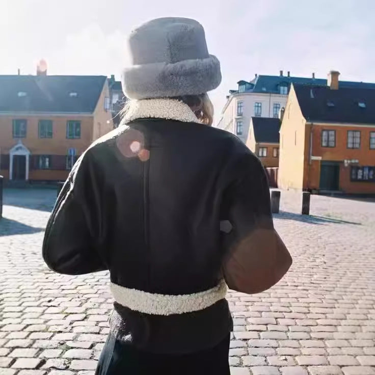 Women's Fur Lapel Warm Coat